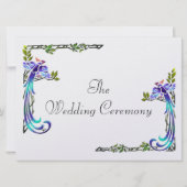 職人ピーコック(メタリック結婚式招待状) 招待状 (裏面)