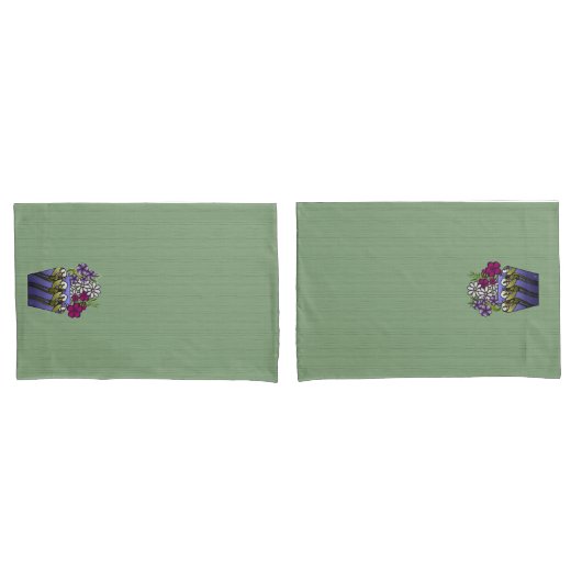 職人リリー花瓶 枕カバー (フロントセット)