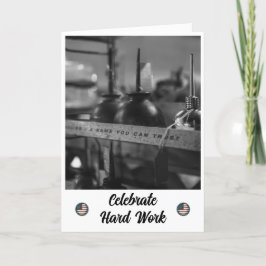 職人技と信頼 – 労働日カード サンキューカード