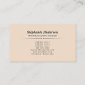 職人技のジャム&ゼリー 名刺 (裏面)