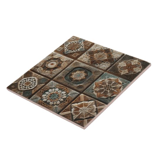 職人技を表現したアートタイル模様 タイル (側面)