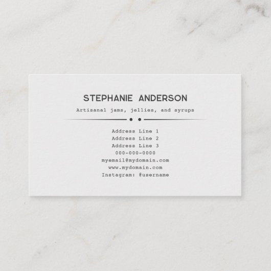 職人技ジャム 名刺 (裏面)