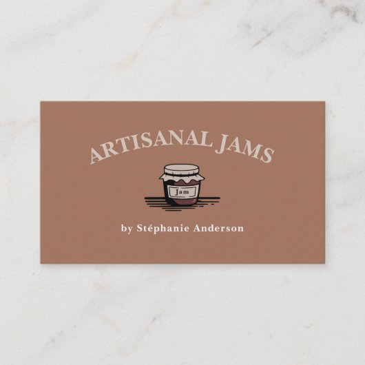 職人用ジャム 名刺 (正面)