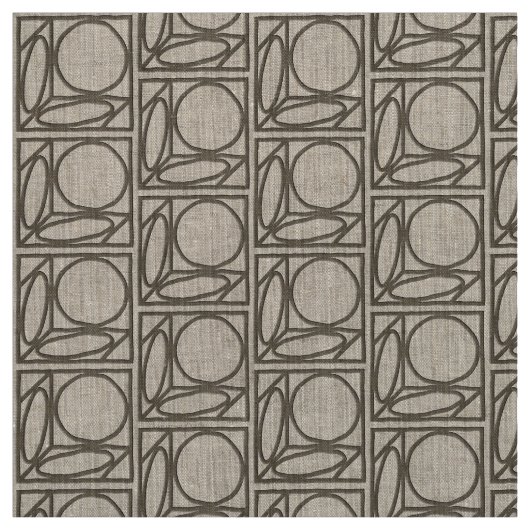 職人目の錯覚(灰ブラウン) ファブリック (見本)