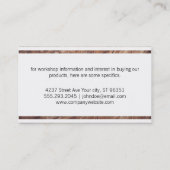 職人 | ウッド 名刺 (裏面)