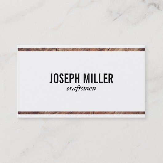 職人 | ウッド 名刺 (正面)