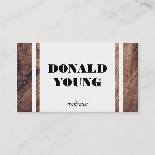職人 |ウッドIII 名刺 (正面)