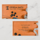 職人 | シームレスワークスペーススレッドとニードル 名刺 (正面/裏面)