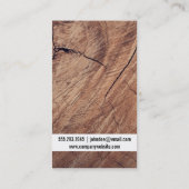 職人 |木材、金ゴールド 名刺 (裏面)