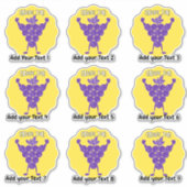 職務パーソナライズされたおもしろい素晴らし先生報酬ステッカー シール (正面)