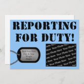 職務出生の告知の報告 案内状 (正面/裏面)