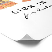 職務用サインイン建築誕生日標識 ポスター (角)