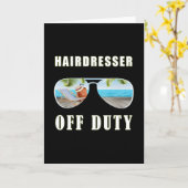 職務用サングラスビーチ休暇 カード (黄色い花)