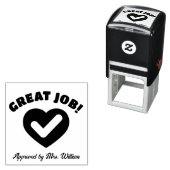 職務素晴らしハートティックグレーディング勇気付けられる先生 セルフインキングスタンプ (インサイチュ)