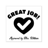 職務素晴らしハートティックグレーディング勇気付けられる先生 セルフインキングスタンプ (デザイン)