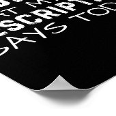 職務記述書に何と書いてあるか気になる冗談T ポスター (角)
