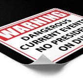 職務警告上の大統領ではない ポスター (角)