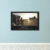 職務：感動的引用文1 キャンバスプリント (インサイチュ (ウッドフロア))