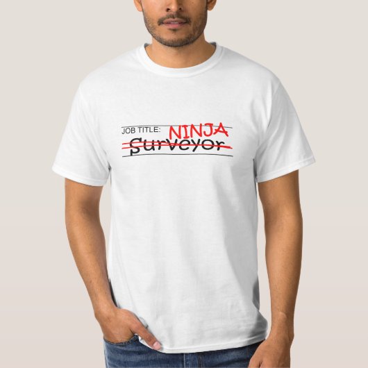 職名の忍者-検査官 Tシャツ (正面)