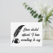 職員へのペン選の送信 ポストカード (スタンド正面)