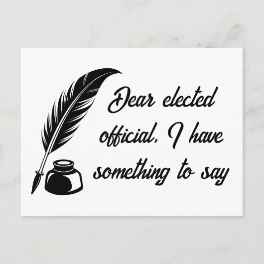 職員へのペン選の送信 ポストカード (正面)