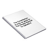 職員手帳と同選様な憲法 ノートブック (右側)