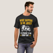 職場でのコンクリート作業員クルーの出来事 Tシャツ (正面フル)