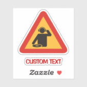 職場での危険DJ シール (シート)