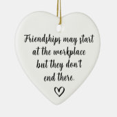 職場での友情 セラミックオーナメント (右)