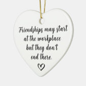 職場での友情 セラミックオーナメント (左)