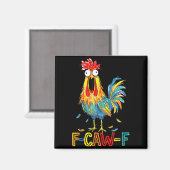 職場でのF-caw-f面白いアイデア F Caw F オフィスのユーモア マグネット (正面/裏面)