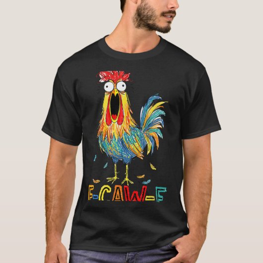 職場でのF-caw-f 楽しいギフトのアイデア F Caw F 面白い Tシャツ (正面)