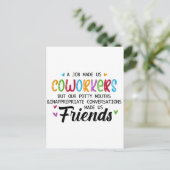 職場で出会った友達の名言 ポストカード (スタンド正面)