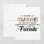 職場で出会った友達の名言 ポストカード (正面/裏面)