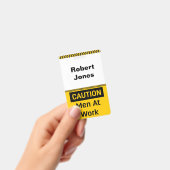 職場で男性に注意 バッジ (手持ち)