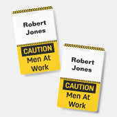 職場で男性に注意 バッジ (正面＆裏面)