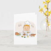 職場のシェフ カード (黄色い花)