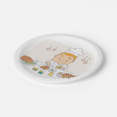 職場のシェフ ペーパープレート (アングル)