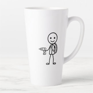 職場のスティックマン - 電気技師 カフェラテマグ