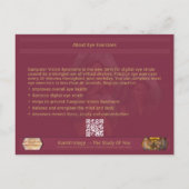 職場の健康発表に対して目を活性化する 案内ポストカード (裏面)