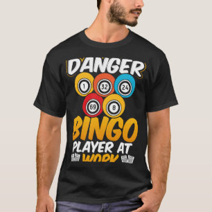 職場の危険ビンゴ選手 Tシャツ