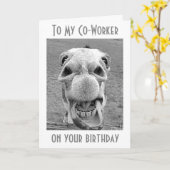 職場の同僚にハッピーバースデー カード (黄色い花)