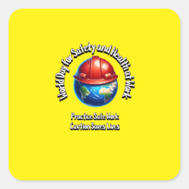 職場の安全衛生に関する世界記念日 スクエアシール