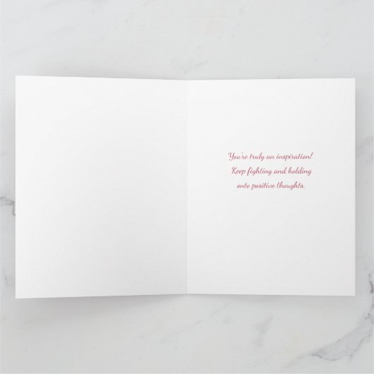 職場の家族のための回復祝いカード サンキューカード (内部)