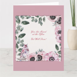 職場の家族のための回復祝いカード サンキューカード