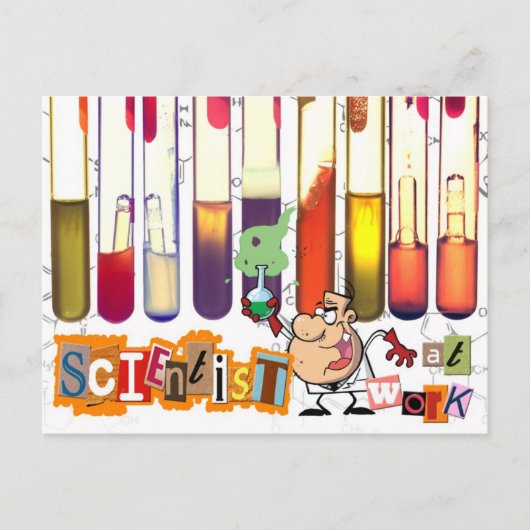 職場の科学者 ポストカード (正面)