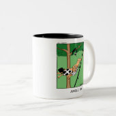 職場の笑わされる通勤ユーモアのマグカップ ツートーンマグカップ (正面右)