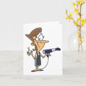 職場の美容師 カード (黄色い花)