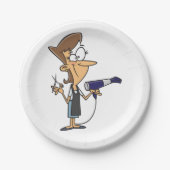 職場の美容師 ペーパープレート (正面)