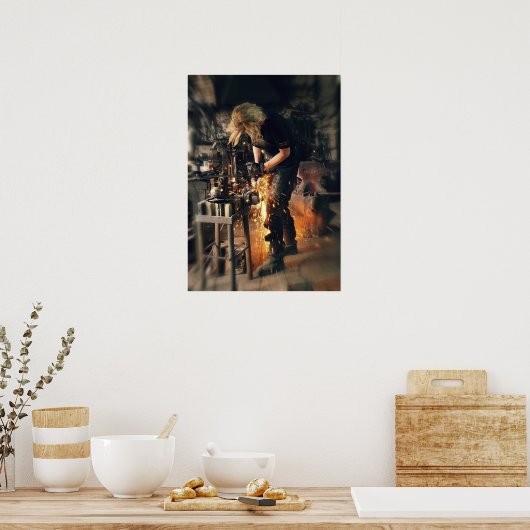 職場の鍛冶屋 ポスター (キッチン)